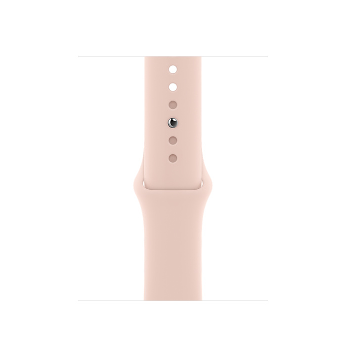 Apple Watch SE, 40 мм, корпус из алюминия золотого цвета, спортивный ремешок цвета (розовый песок)